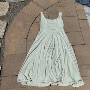 Elegant Women's Dress in Light Gray kinda green ish